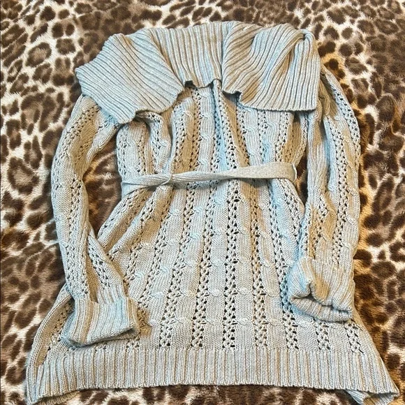 The Limited Light Gray Knit Cardigan - Picture 7 of 7